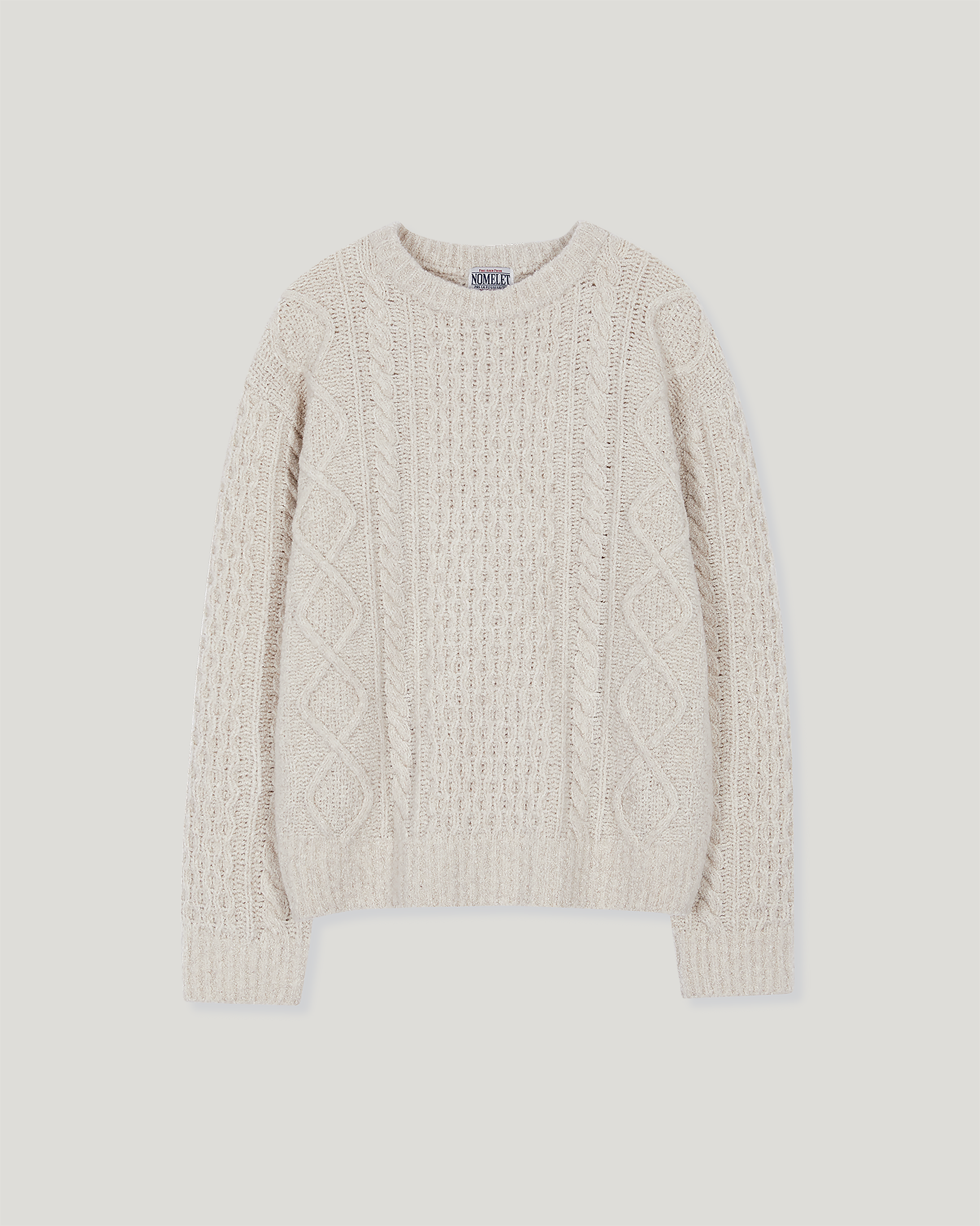 Carol fisherman sweater - egg white