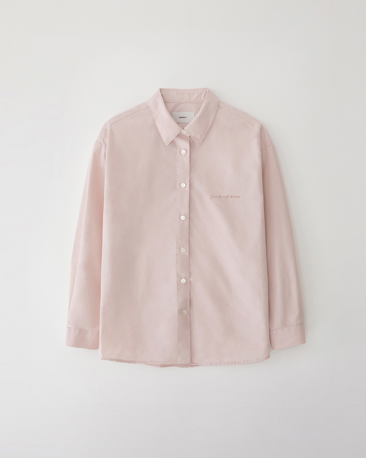 Marche cotton shirt - blush pink