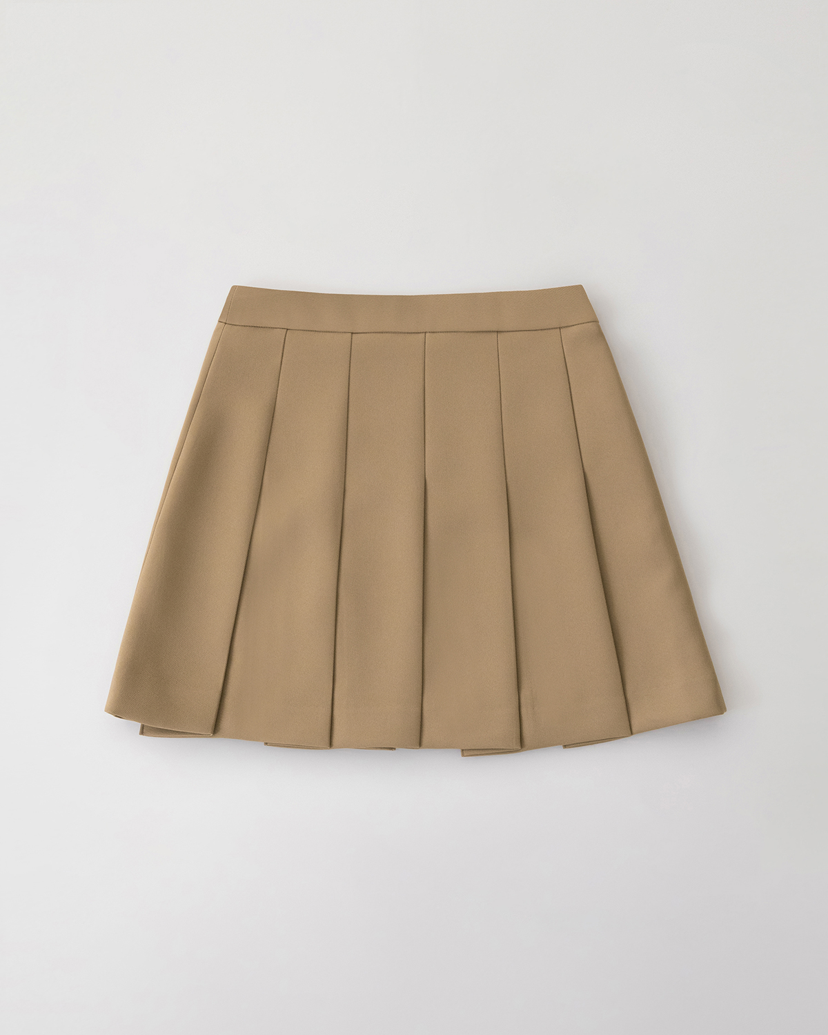 Bridget pleats skirt - camel brown