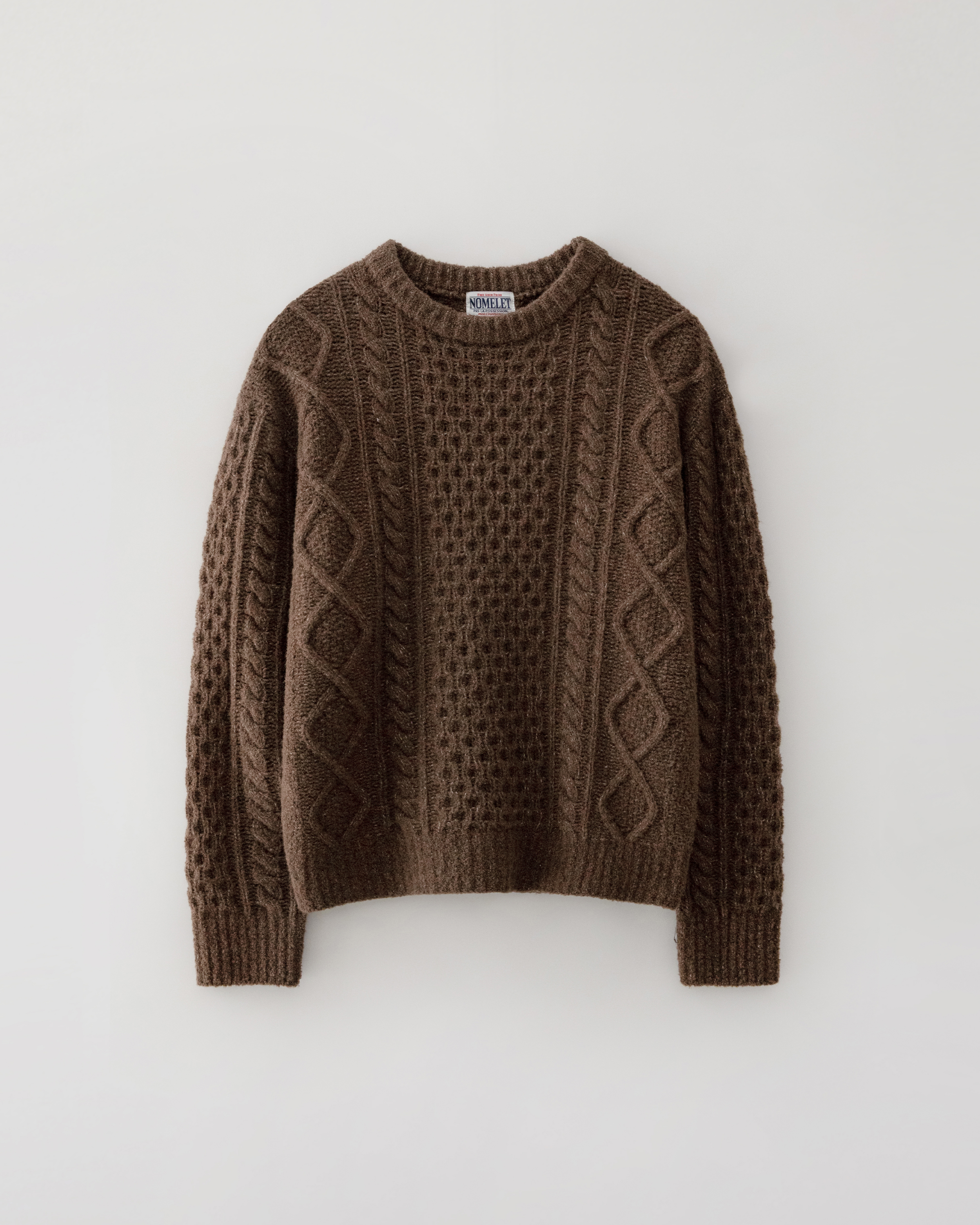 Carol fisherman sweater - brownie