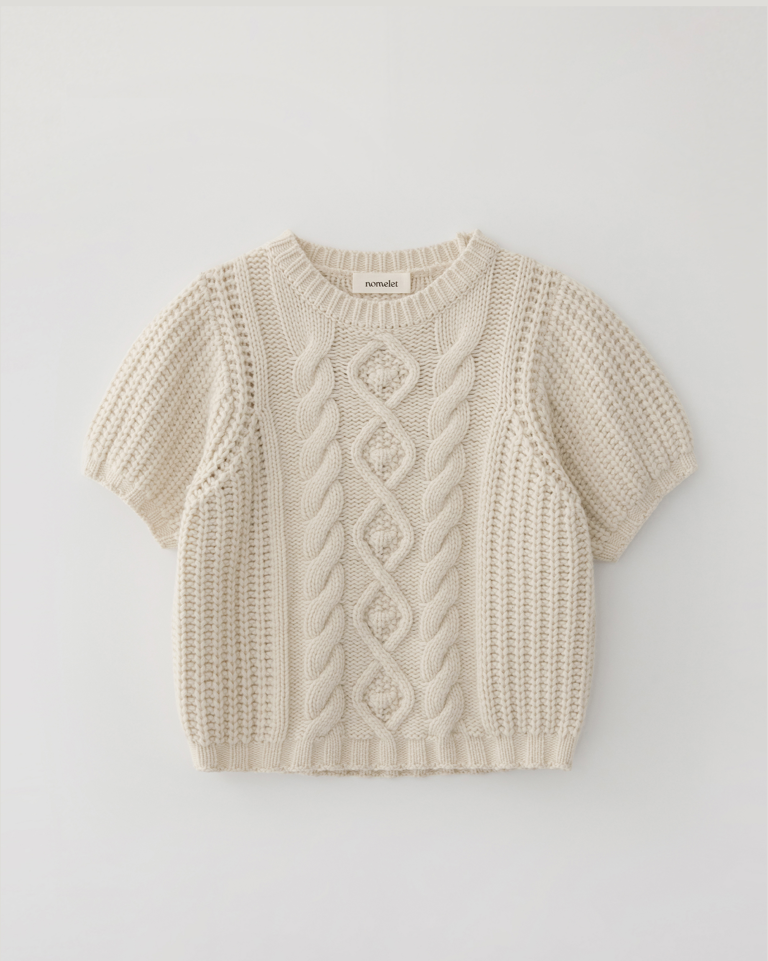 Carolyn half knit - cream