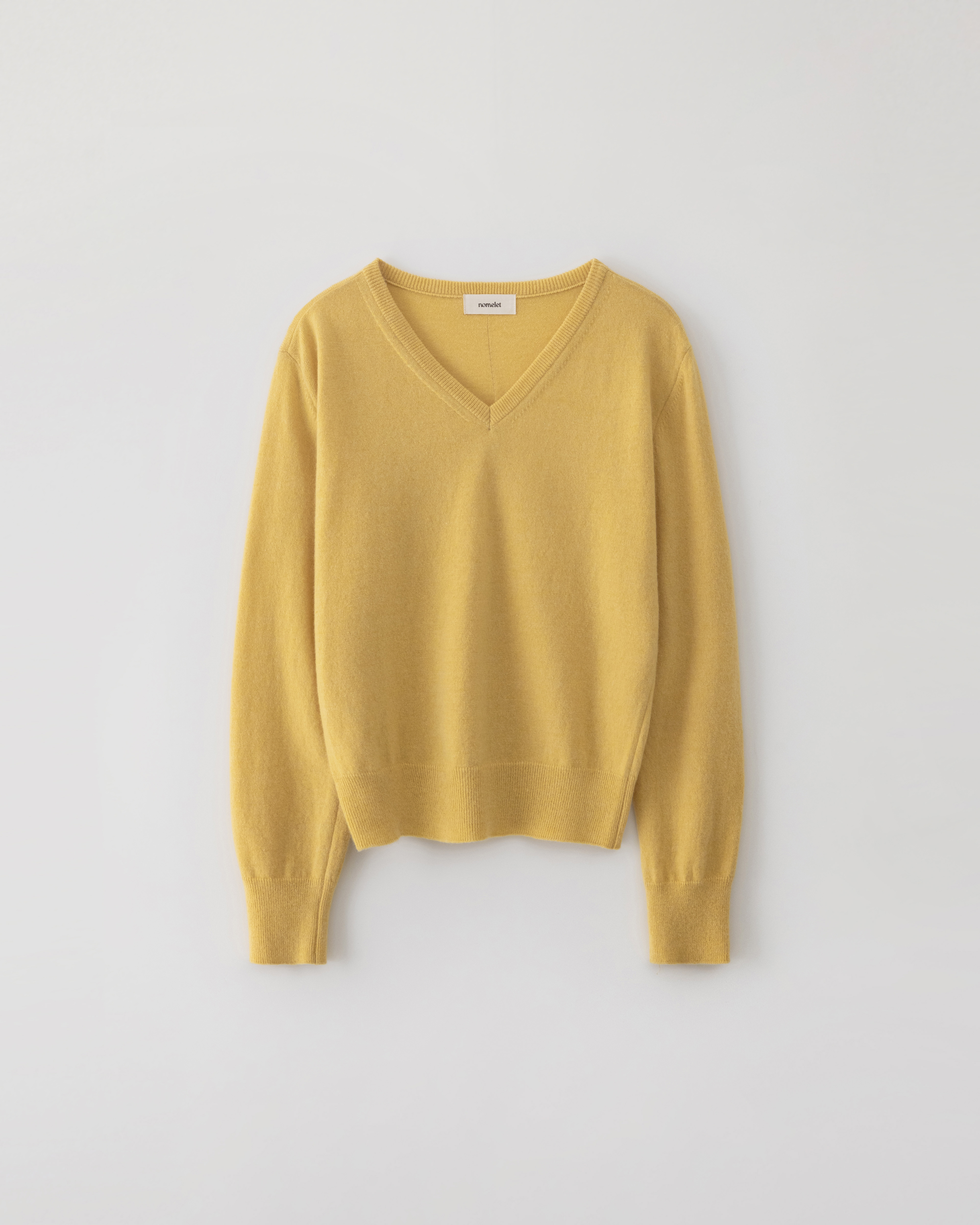 Millie v-neck knit - honey yellow