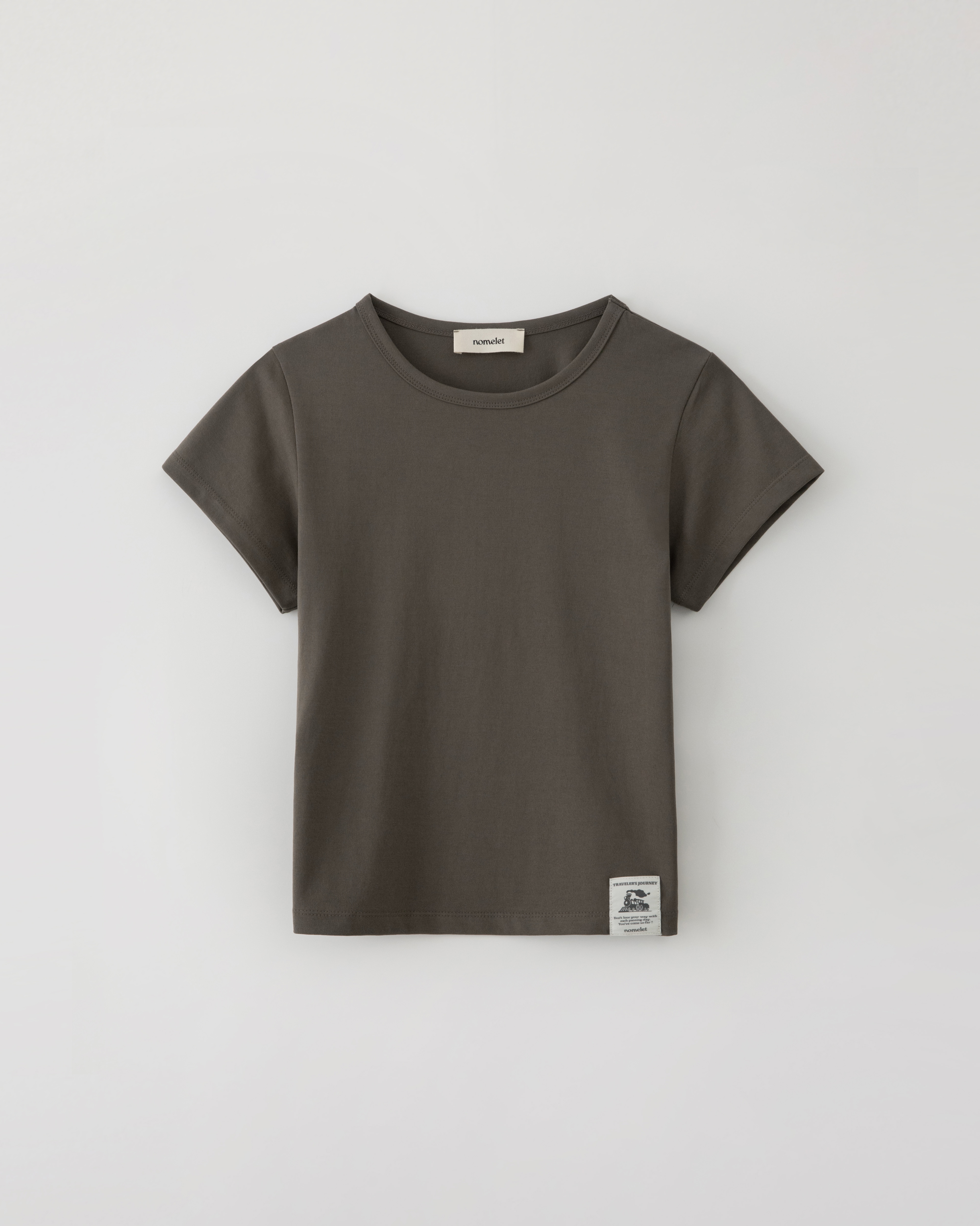 Train slim t-shirt - brown